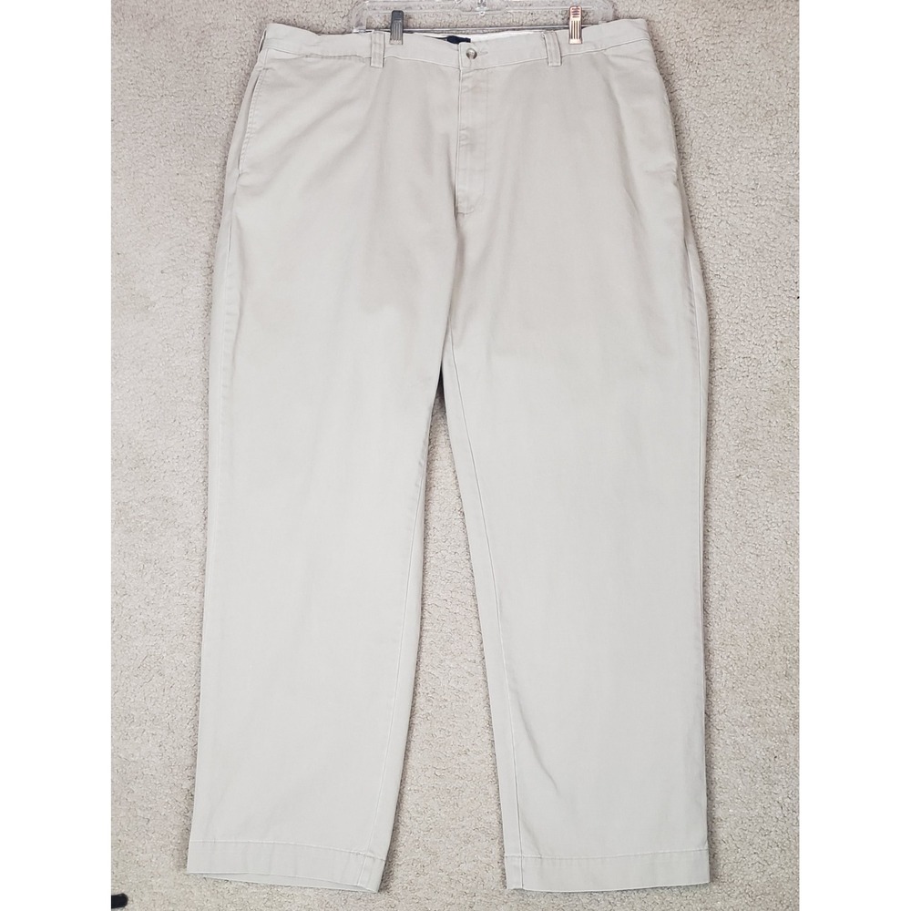 Polo Ralph Lauren Philip Pant Mens 42x32 Khaki Tan Cotton Chino Trousers Preppy